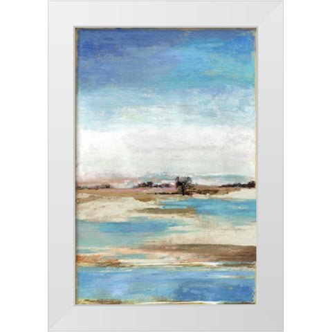Waterfront II White Modern Wood Framed Art Print by Reeves, Tom