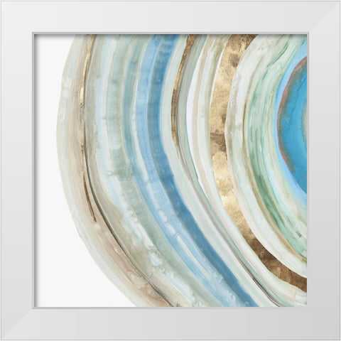 Marbled Ring II White Modern Wood Framed Art Print by Reeves, Tom