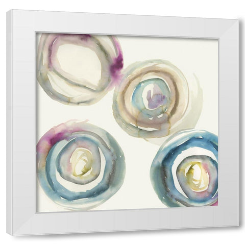 Power Ring I White Modern Wood Framed Art Print by Reeves, Tom