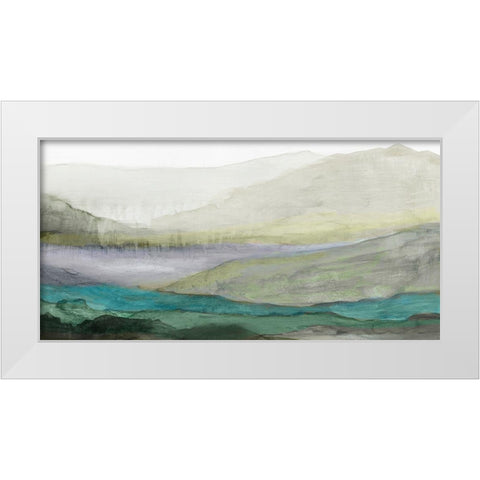Valley II White Modern Wood Framed Art Print by Reeves, Tom