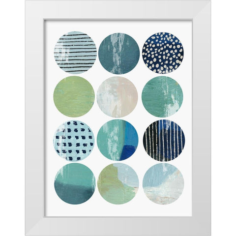 Octave I White Modern Wood Framed Art Print by Reeves, Tom