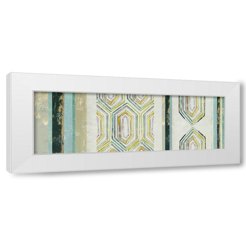 Mohawk Panel I White Modern Wood Framed Art Print by Reeves, Tom