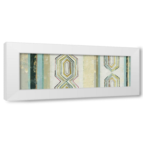 Mohawk Panel II White Modern Wood Framed Art Print by Reeves, Tom