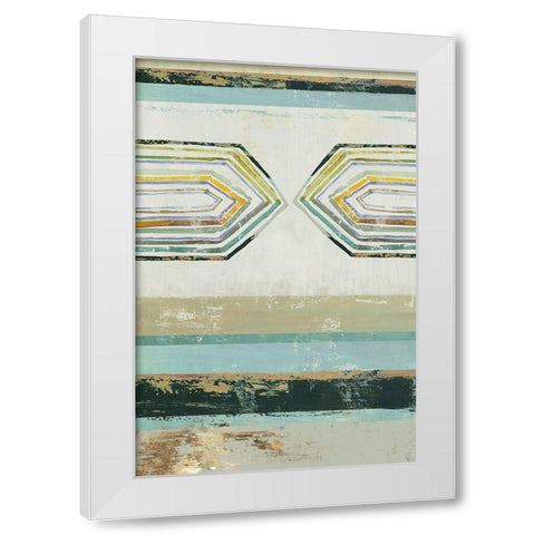 Solitude II White Modern Wood Framed Art Print by Reeves, Tom