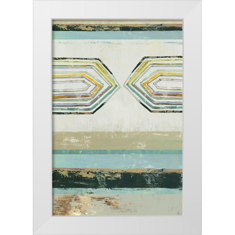 Solitude II White Modern Wood Framed Art Print by Reeves, Tom