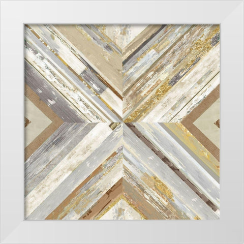 Cross Over  White Modern Wood Framed Art Print by Reeves, Tom