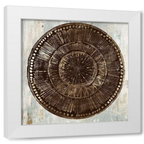 Zulu Gold I White Modern Wood Framed Art Print by Reeves, Tom