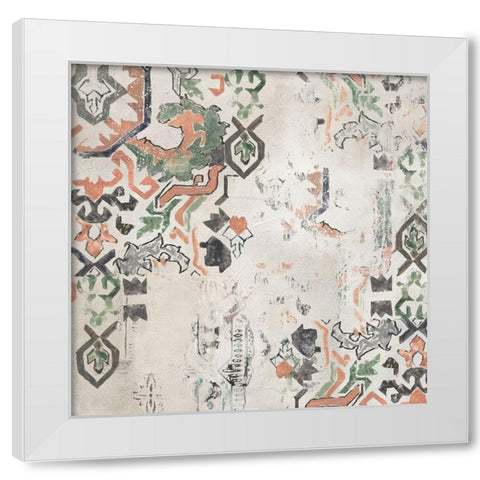 Oriental Rug I  White Modern Wood Framed Art Print by Reeves, Tom