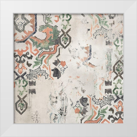 Oriental Rug I  White Modern Wood Framed Art Print by Reeves, Tom