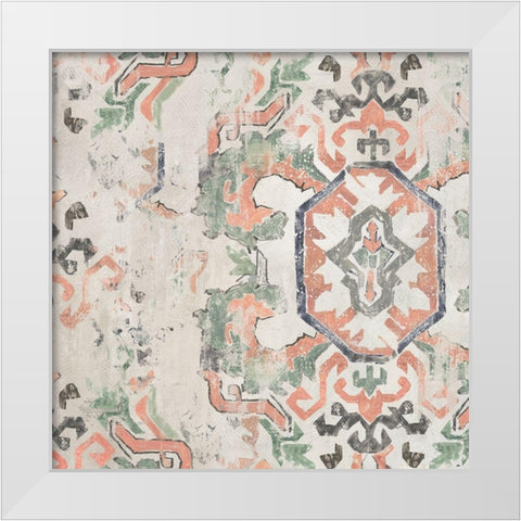 Oriental Rug II  White Modern Wood Framed Art Print by Reeves, Tom