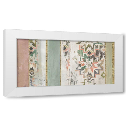 Golden Rug I  White Modern Wood Framed Art Print by Reeves, Tom
