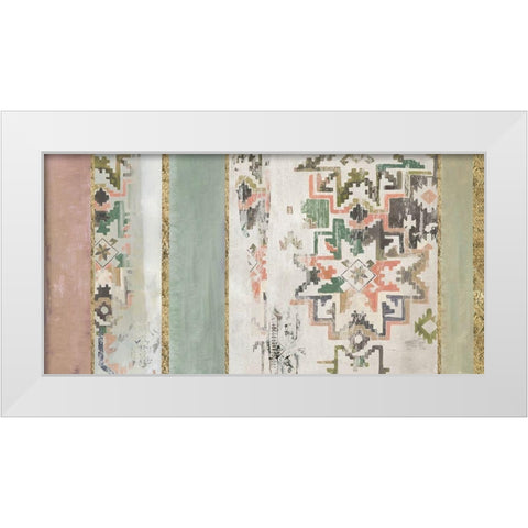 Golden Rug I  White Modern Wood Framed Art Print by Reeves, Tom