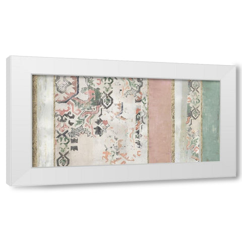 Golden Rug II  White Modern Wood Framed Art Print by Reeves, Tom