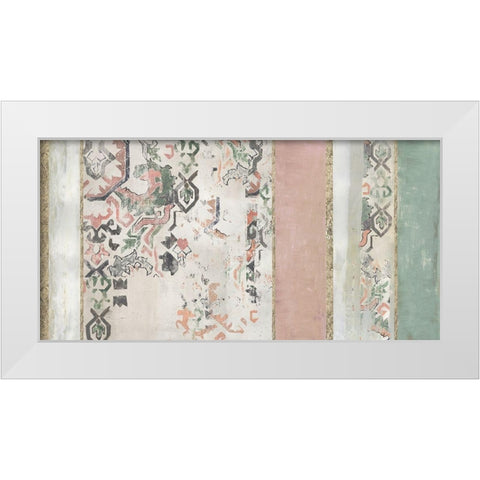 Golden Rug II  White Modern Wood Framed Art Print by Reeves, Tom