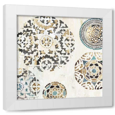 Rounded I  White Modern Wood Framed Art Print by Reeves, Tom