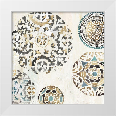 Rounded I  White Modern Wood Framed Art Print by Reeves, Tom