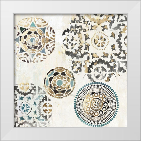 Rounded II  White Modern Wood Framed Art Print by Reeves, Tom