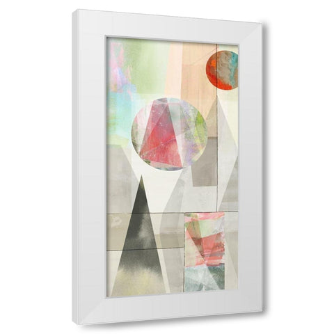 Millennium II White Modern Wood Framed Art Print by Reeves, Tom