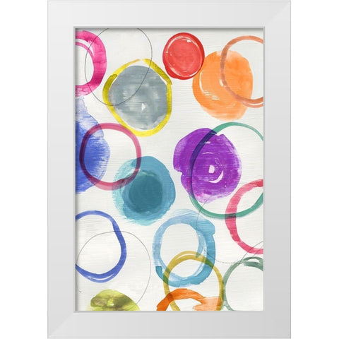 Ringlets I  White Modern Wood Framed Art Print by Reeves, Tom