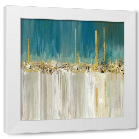 Shine A Light II White Modern Wood Framed Art Print by Reeves, Tom