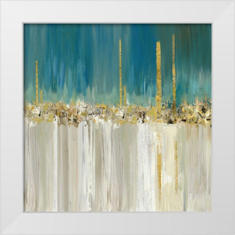 Shine A Light II White Modern Wood Framed Art Print by Reeves, Tom