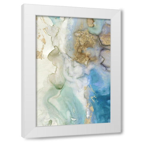 Emerald Pool I  White Modern Wood Framed Art Print by Reeves, Tom