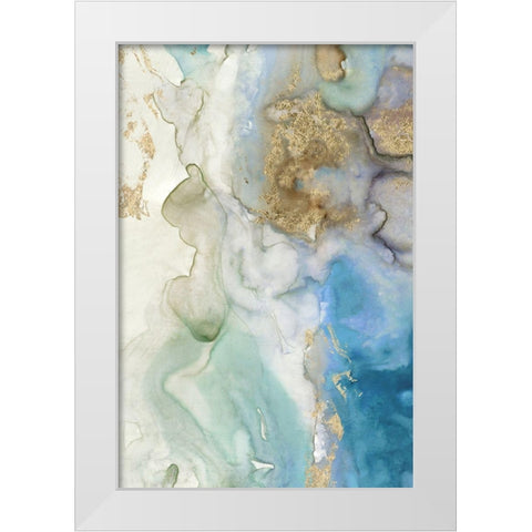 Emerald Pool I  White Modern Wood Framed Art Print by Reeves, Tom