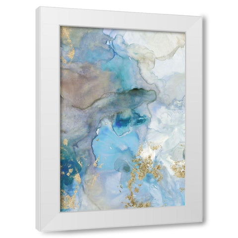 Emerald Pool II  White Modern Wood Framed Art Print by Reeves, Tom
