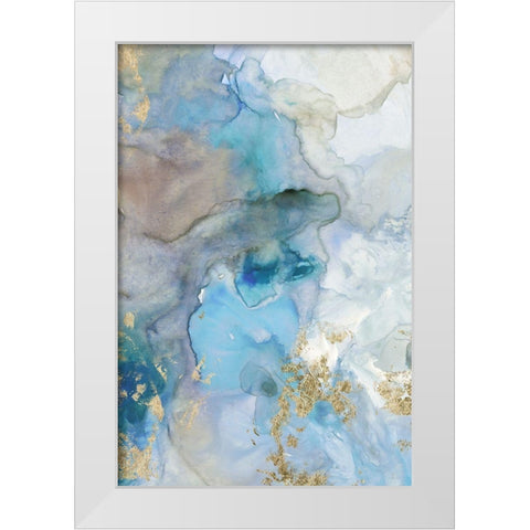 Emerald Pool II  White Modern Wood Framed Art Print by Reeves, Tom