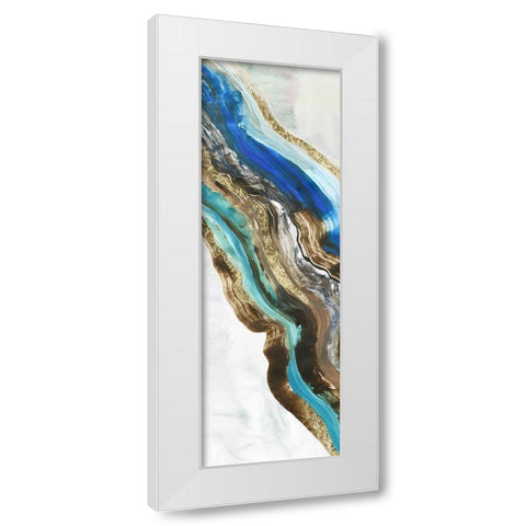 Crystalised II  White Modern Wood Framed Art Print by Reeves, Tom