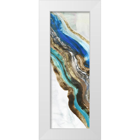 Crystalised II  White Modern Wood Framed Art Print by Reeves, Tom