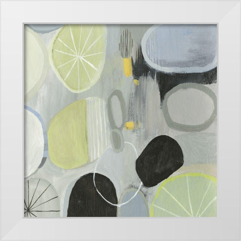 Balance Act I  White Modern Wood Framed Art Print by Tom Reeves