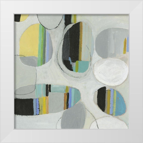 Balance Act II  White Modern Wood Framed Art Print by Tom Reeves