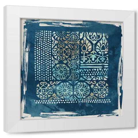 Inka  White Modern Wood Framed Art Print by Reeves, Tom