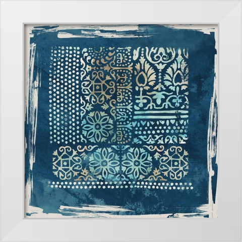 Inka  White Modern Wood Framed Art Print by Reeves, Tom