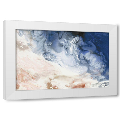 Indigo Bliss  White Modern Wood Framed Art Print by Reeves, Tom