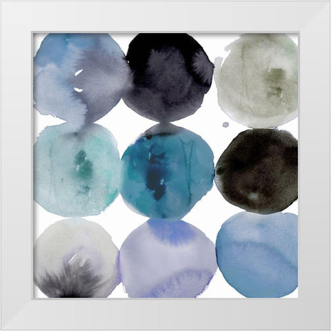 Aureole White Modern Wood Framed Art Print by Reeves, Tom