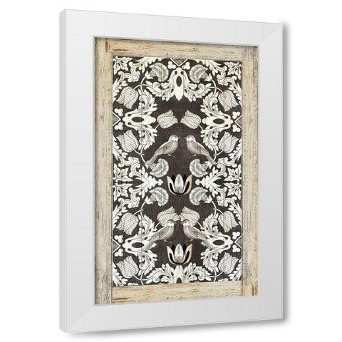 Floral Print I White Modern Wood Framed Art Print by Reeves, Tom