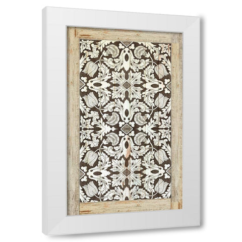 Floral Print II White Modern Wood Framed Art Print by Reeves, Tom