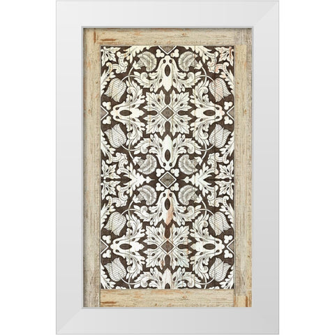 Floral Print II White Modern Wood Framed Art Print by Reeves, Tom