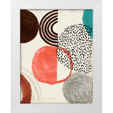 Chipper I White Modern Wood Framed Art Print by Reeves, Tom