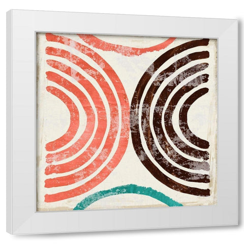 Chipper III White Modern Wood Framed Art Print by Reeves, Tom
