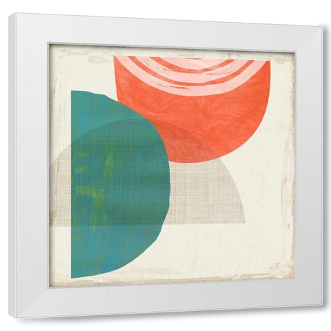 Chipper IV White Modern Wood Framed Art Print by Reeves, Tom