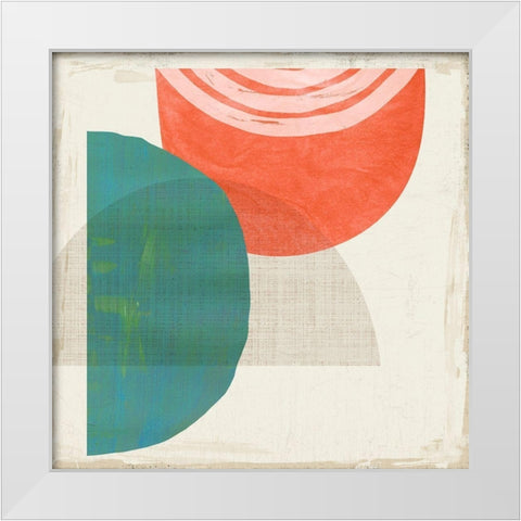 Chipper IV White Modern Wood Framed Art Print by Reeves, Tom