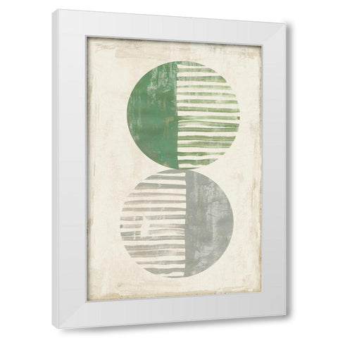 Heather II White Modern Wood Framed Art Print by Reeves, Tom