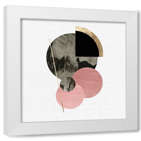Spatial White Modern Wood Framed Art Print by Reeves, Tom
