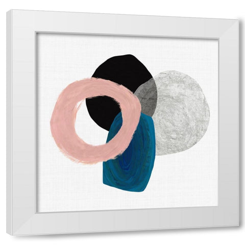 Gathering White Modern Wood Framed Art Print by Reeves, Tom
