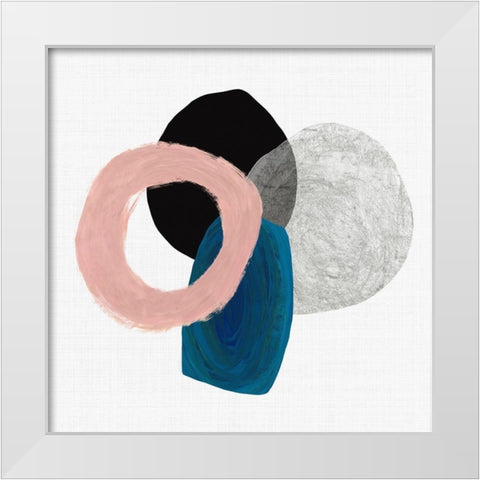 Gathering White Modern Wood Framed Art Print by Reeves, Tom