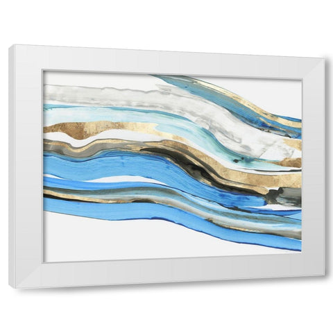 Gravitating  White Modern Wood Framed Art Print by Reeves, Tom