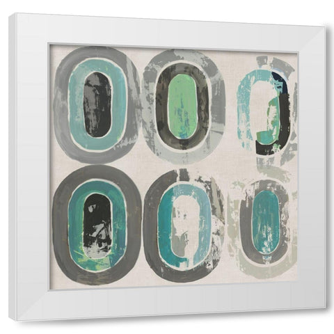 Concentric Emotion I White Modern Wood Framed Art Print by Reeves, Tom